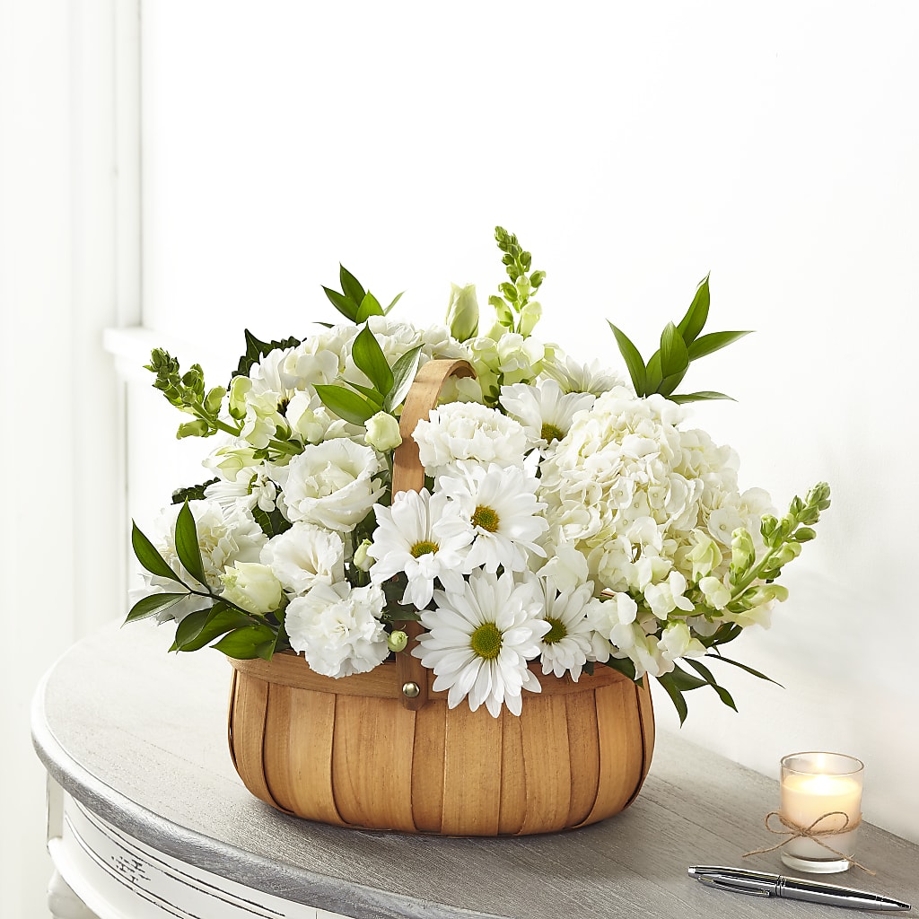 Pure Ivory Basket – Wildflowers, Louisville KY