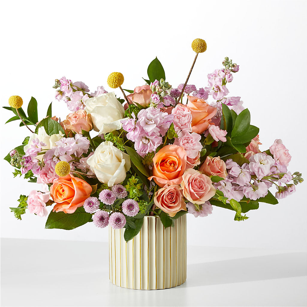 French Market Bouquet with Ivory Vase – Wildflowers, Louisville KY