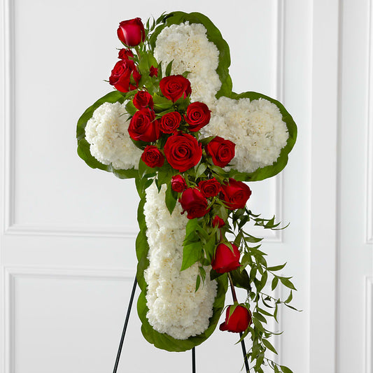 Floral Cross Easel –  Wildflowers, Louisville KY