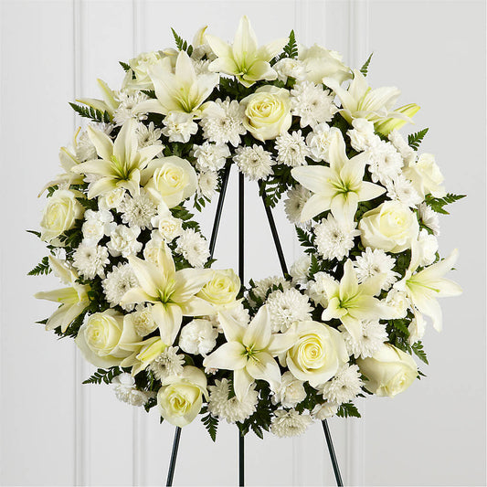 Treasured Tribute Wreath –  Wildflowers, Louisville KY
