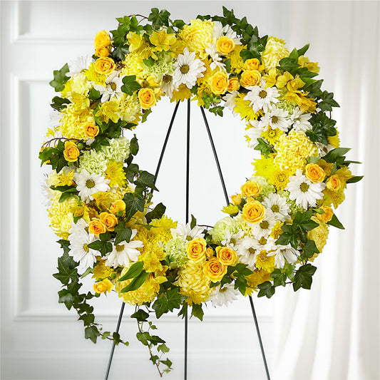 Golden Remembrance Wreath –  Wildflowers, Louisville KY