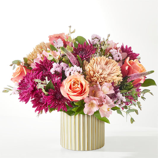 Berry Cobbler Bouquet with Ivory Vase –  Wildflowers, Louisville KY