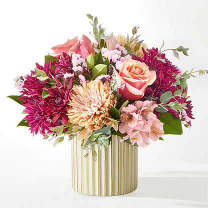 Berry Cobbler Bouquet with Ivory Vase –  Wildflowers, Louisville KY