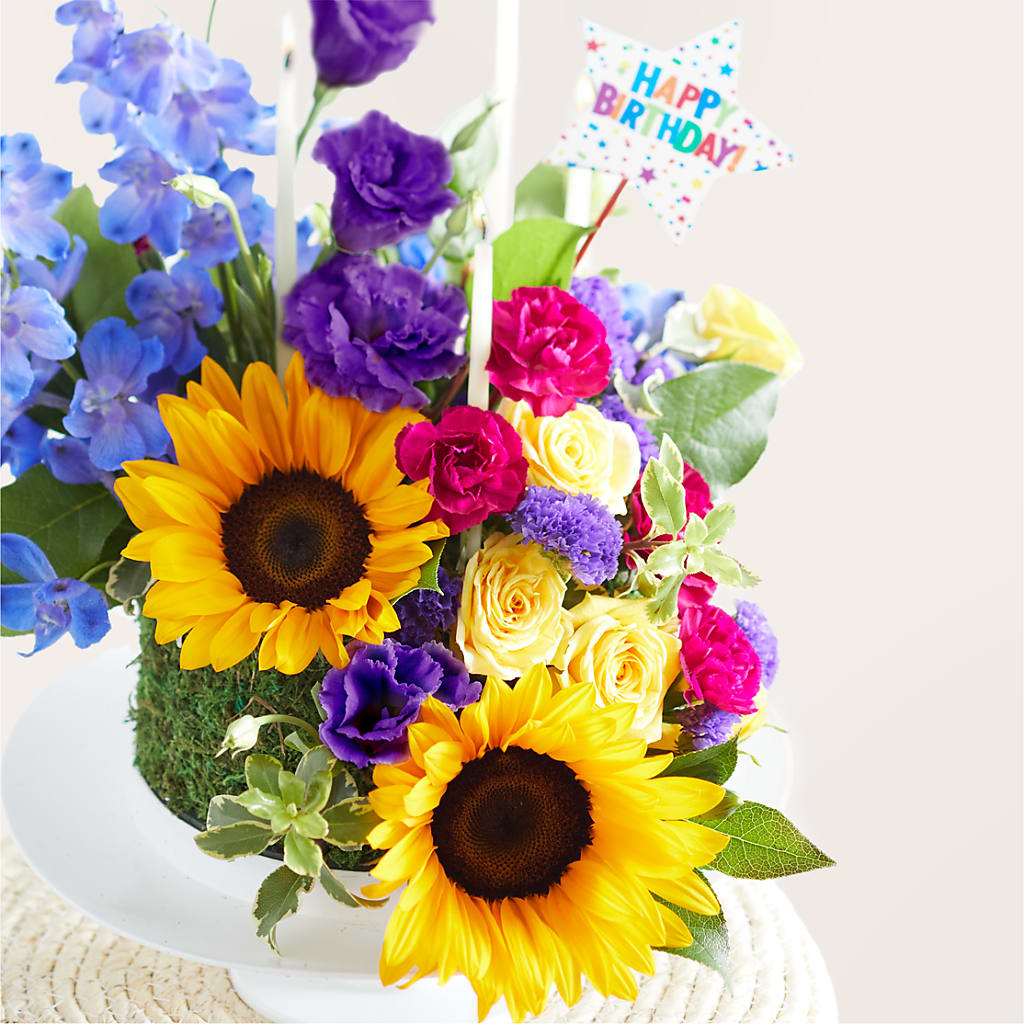 Star of the Day Floral Cake –  Wildflowers, Louisville KY
