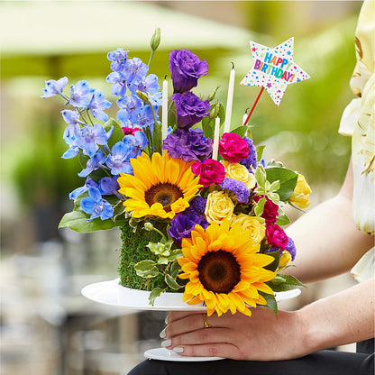 Star of the Day Floral Cake –  Wildflowers, Louisville KY